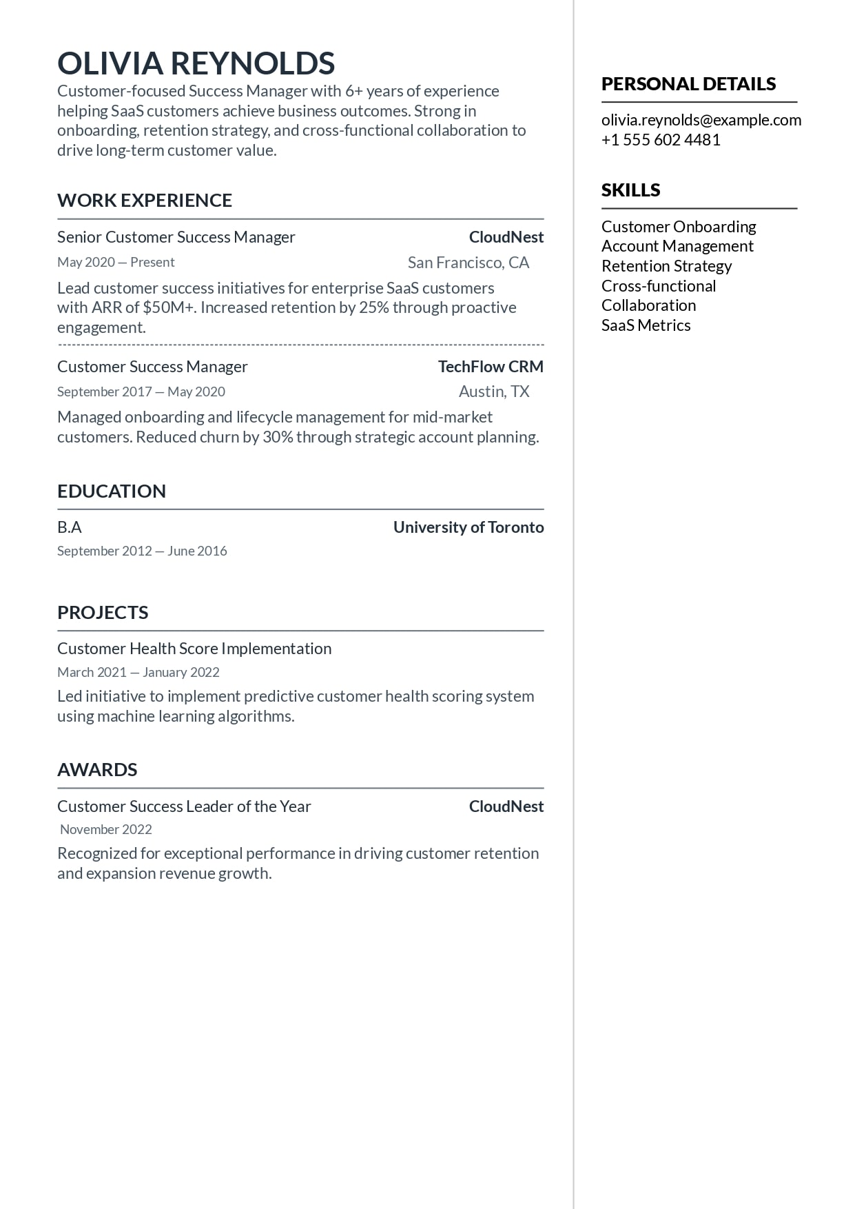 orbit resume template